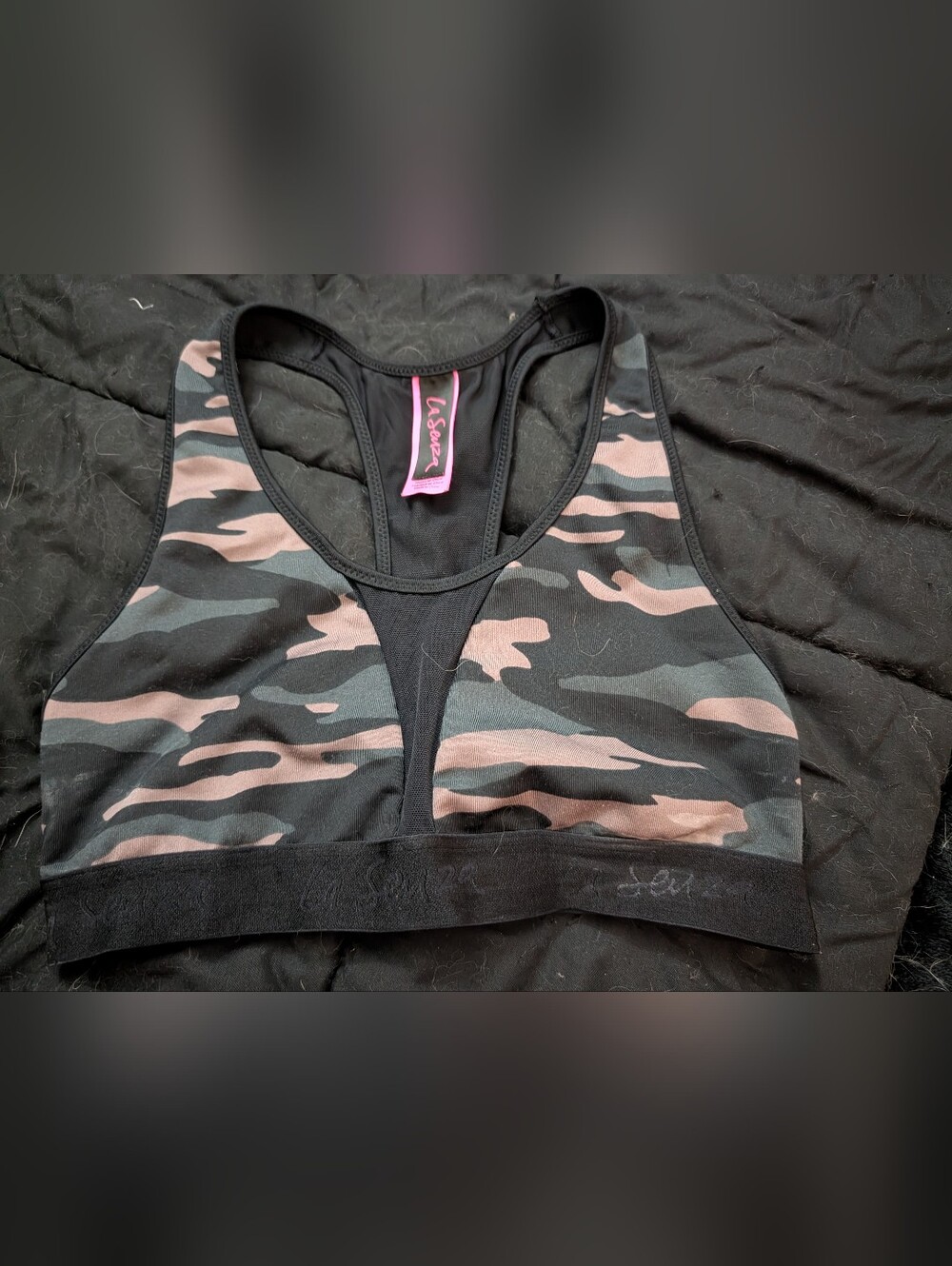 Camo La Senza Sports Bra Size Small Perfect Condition